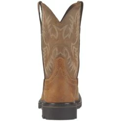 Ariat Boots: Men's Brown 10010134 Steel Toe Heat-Resistant EH Cowboy Boots -doublehboots shop 10010134 heel