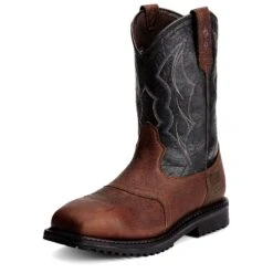 Ariat Boots: Men's Black Waterproof 10012932 Safety Toe EH Rigtek Boots 11 Ariat Boots: Men's Black Waterproof 10012932 Safety Toe EH Rigtek Boots -doublehboots shop 10012932 3 4 front