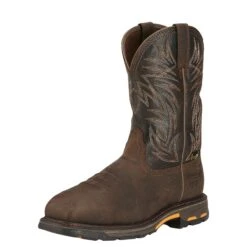 Ariat Boots: Men's Met Guard 10016265 Workhog H2O Composite Toe Work Boots 9 Ariat Boots: Men's Met Guard 10016265 Workhog H2O Composite Toe Work Boots -doublehboots shop 10016265 3 4
