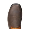 Ariat Boots: Men's 10023042 Brown Orange Intrepid VentTek 11" Composite Toe Slip Resistant Pull On Work Boots -doublehboots shop 10023042 toe