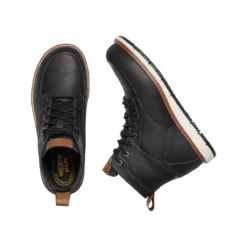 Keen Utility Boots: Men's 1020053 Black Caramel Cafe Aluminum Toe 6" San Jose EH Work Boot -doublehboots shop 1020053 pld 1 edit