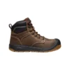 Keen Utility Boots: Men's 1027100 Dark Earth Gum Carbon Fiber Toe Fort Wayne 6" Waterproof EH Work Boot -doublehboots shop 1027100 m 1 edit