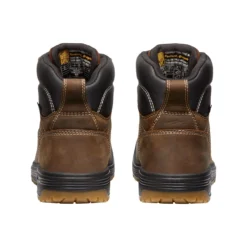 Keen Utility Boots: Men's 1027100 Dark Earth Gum Carbon Fiber Toe Fort Wayne 6" Waterproof EH Work Boot -doublehboots shop 1027100 pbedit