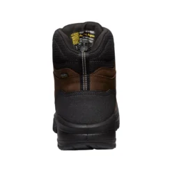 Keen Utility Boots: Men's 1027107 Dark Earth Black Carbon Fiber Toe Internal Met Gaurd 6" Waterproof Work Boot -doublehboots shop 1027107 sb 1 edit