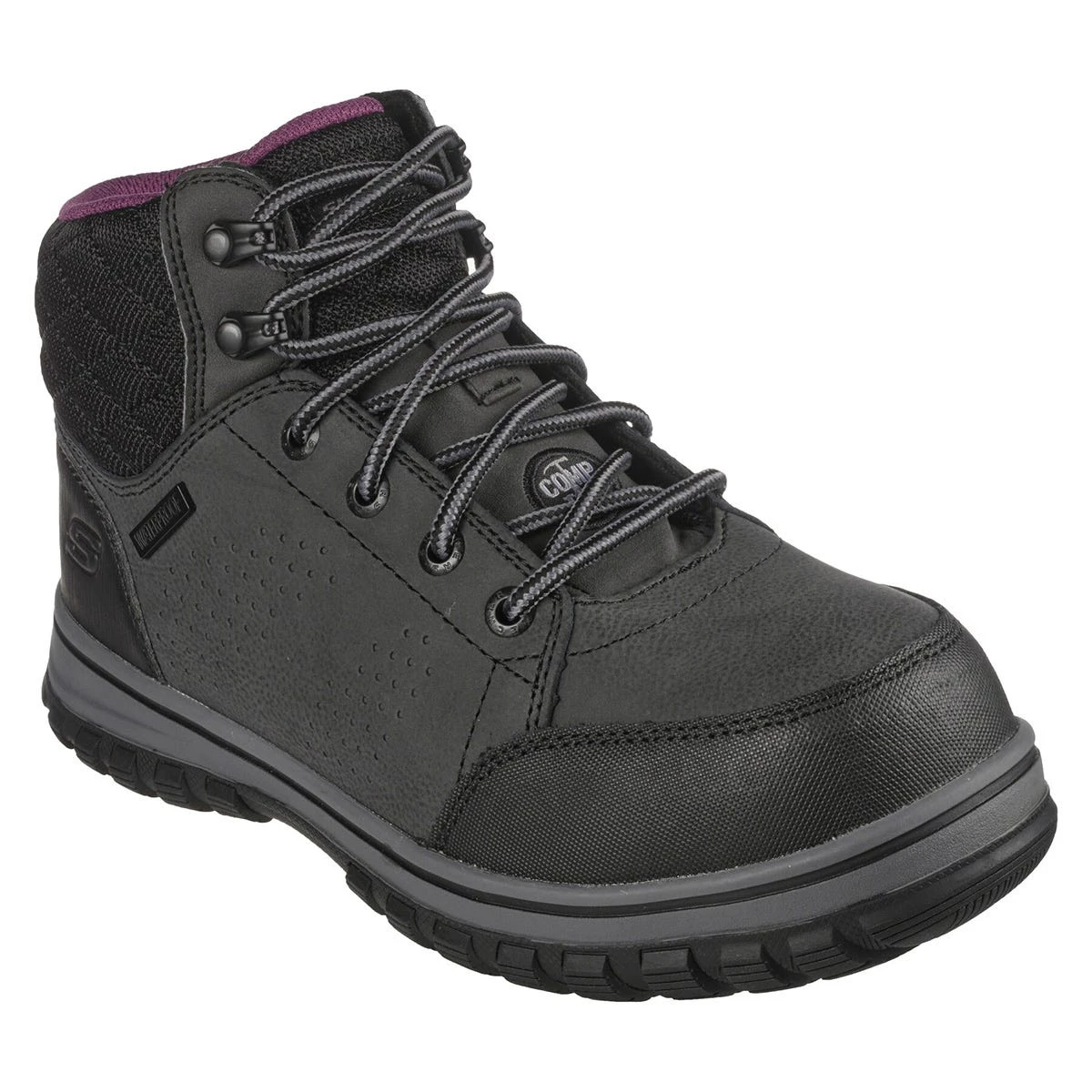 Skechers Work Boots: Women's 108004 BLK Black Composite Toe McColl EH Waterproof Work Boot 3 Skechers Work Boots: Women's 108004 BLK Black Composite Toe McColl EH Waterproof Work Boot