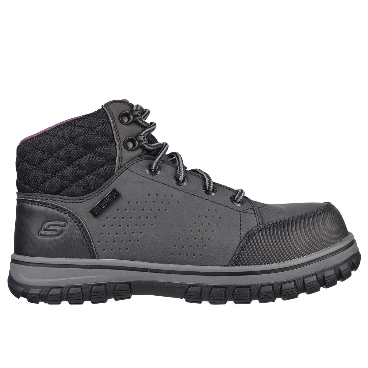 Skechers Work Boots: Women's 108004 BLK Black Composite Toe McColl EH Waterproof Work Boot 4 Skechers Work Boots: Women's 108004 BLK Black Composite Toe McColl EH Waterproof Work Boot - Image 2