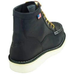 Danner Boots: Men's Black Moc Toe 15568 Bull Run Soft Toe Work Boots -doublehboots shop 15568 5 1