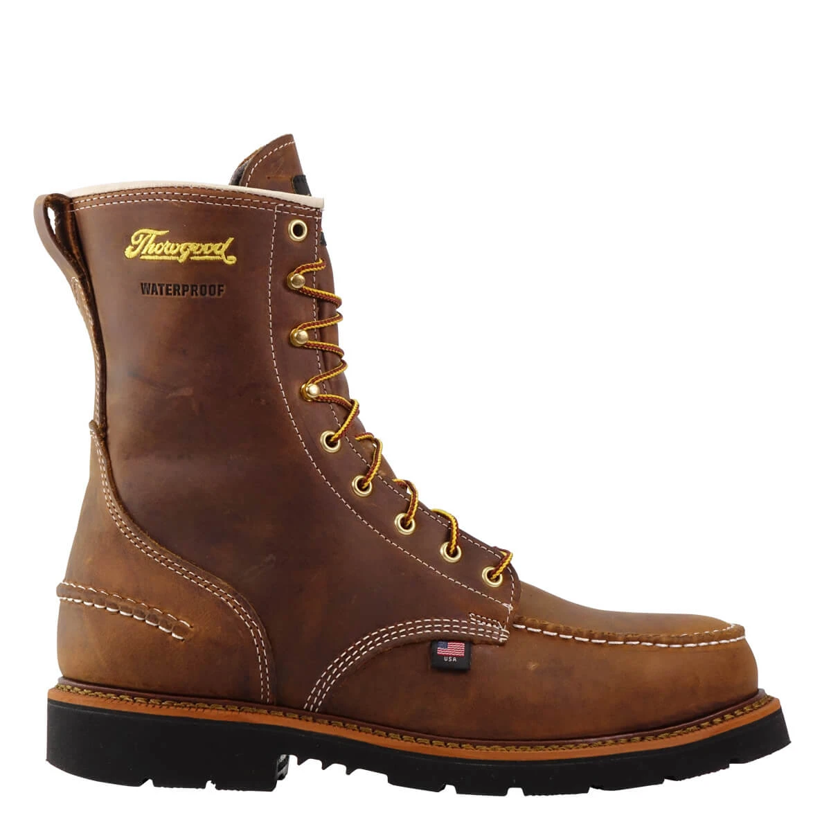 Thorogood Boots: Men's 804 3898 Brown Steel Toe 8″ Crazyhorse Waterproof Work Boot 5 Thorogood Boots: Men's 804 3898 Brown Steel Toe 8″ Crazyhorse Waterproof Work Boot - Image 3