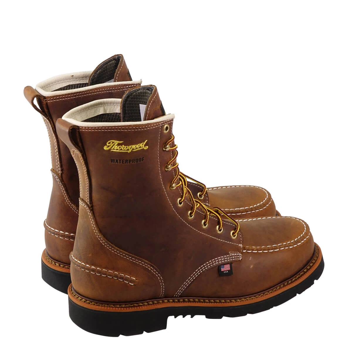 Thorogood Boots: Men's 804 3898 Brown Steel Toe 8″ Crazyhorse Waterproof Work Boot 4 Thorogood Boots: Men's 804 3898 Brown Steel Toe 8″ Crazyhorse Waterproof Work Boot - Image 2