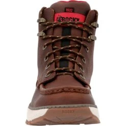 Rocky Boots: Men's RKK0434 Tobacco Soft Toe 6" Rebound Wedge Waterproof Work Boot -doublehboots shop 20220721102151 3395d796 meedit