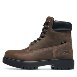 Timberland PRO Boots: Men's 38021 Brown Waterproof EH 6" Steel Toe Boots -doublehboots shop 38021 6edit