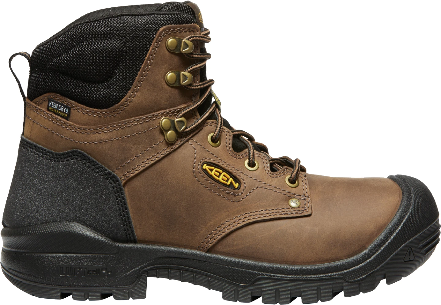 Keen Utility Boots: Men's 1026489 Dark Earth Black Soft Toe 6" Waterproof Independence Boot 4 Keen Utility Boots: Men's 1026489 Dark Earth Black Soft Toe 6" Waterproof Independence Boot - Image 2