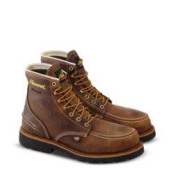Thorogood Boots: Men's 804-3696 Brown CrazyHorse Steel Toe Work Boot -doublehboots shop 804 3696 1 416x416 1