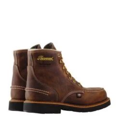 Thorogood Boots: Men's 804-3696 Brown CrazyHorse Steel Toe Work Boot -doublehboots shop 804 3696 3 416x416 1