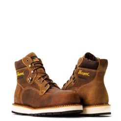 Thorogood Boots: Men's 804 4146 Crazy Horse Composite Toe 6" Iron River Series Wedge Work Boot -doublehboots shop 804 4145 3edit 1