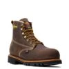 Thorogood Boots: Men's 814 4514 Brown Soft Toe USA Made American Heritage Waterproof Insulated Crazyhorse Work Boot -doublehboots shop 804 4514 5edit1 1