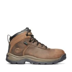 Timberland PRO Footwear: Men's A1Q8V 214 Flume Waterproof Steel Toe Mid Work Boots -doublehboots shop a1q8v 1edit