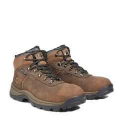 Timberland PRO Footwear: Men's A1Q8V 214 Flume Waterproof Steel Toe Mid Work Boots -doublehboots shop a1q8v 4edit