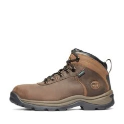 Timberland PRO Footwear: Men's A1Q8V 214 Flume Waterproof Steel Toe Mid Work Boots -doublehboots shop a1q8v 8edit