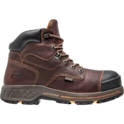 Timberland Pro Boots: Men's A1VXG Brown Helix HD Composite Toe Met Guard Work Boot -doublehboots shop a1vxg 2