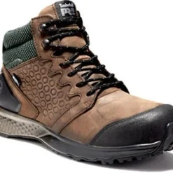 Timberland Pro Boots: Men's A1ZRC Brown Green Reaxion Composite Toe Waterproof Hiker