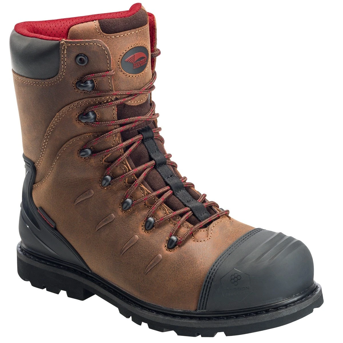 Avenger Boots: Men's A7556 Brown Composite Toe Hammer 8" Met Guard EH Waterproof Work Boot 3 Avenger Boots: Men's A7556 Brown Composite Toe Hammer 8" Met Guard EH Waterproof Work Boot