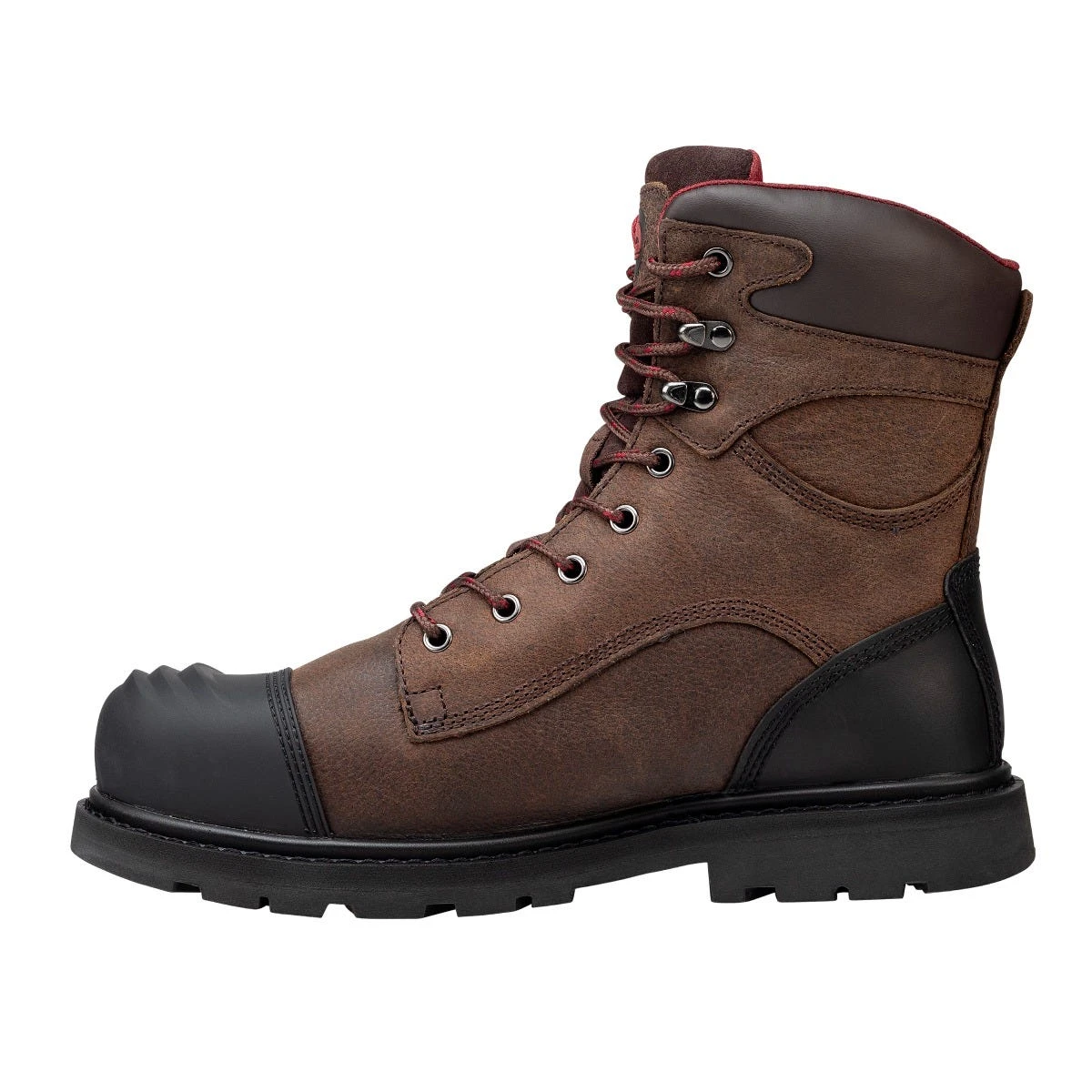Avenger Boots: Men's A7556 Brown Composite Toe Hammer 8" Met Guard EH Waterproof Work Boot 5 Avenger Boots: Men's A7556 Brown Composite Toe Hammer 8" Met Guard EH Waterproof Work Boot - Image 3