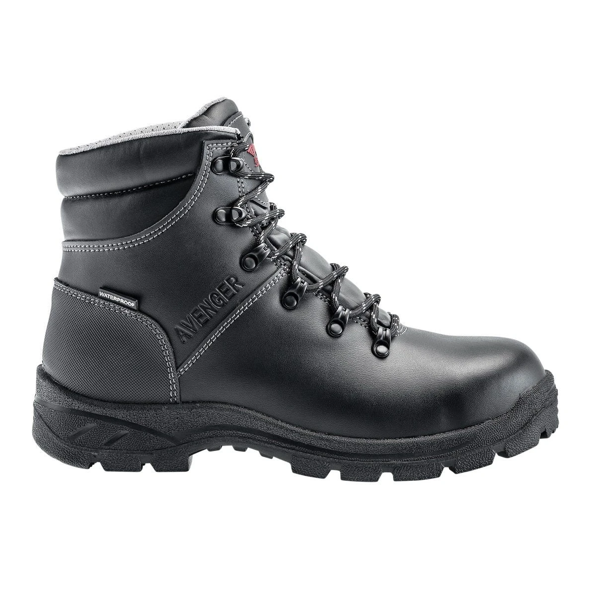 Avenger Boots: Men's A8224 Black Steel Toe 6" Waterproof Builder EH Work Boot 4 Avenger Boots: Men's A8224 Black Steel Toe 6" Waterproof Builder EH Work Boot - Image 2