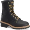 Carolina Boots: Men's CA1825 Black 8" Steel Toe Elm Logger Boot -doublehboots shop ca1825 500xauto