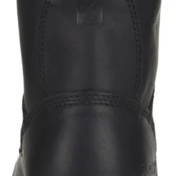 Carolina Boots: Men's CA1825 Black 8" Steel Toe Elm Logger Boot -doublehboots shop ca1825 500xauto heel