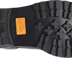 Carolina Boots: Men's CA1825 Black 8" Steel Toe Elm Logger Boot -doublehboots shop ca1825 500xauto outsole