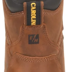 Carolina Boots: Men's CA3524 Steel Toe Brown EH Waterproof Work Boots -doublehboots shop ca3524 500xauto heel 1