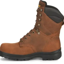 Carolina Boots: Men's CA3524 Steel Toe Brown EH Waterproof Work Boots -doublehboots shop ca3524 500xauto instep 1