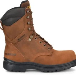 Carolina Boots: Men's CA3524 Steel Toe Brown EH Waterproof Work Boots -doublehboots shop ca3524 500xauto profile 1