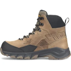 Carolina Boots: Men's CA4580 Brown Composite Toe Lightweight Waterproof Hiker Work Boot -doublehboots shop ca4580 500xauto instepedit
