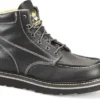 Carolina Boots: Men's CA7007 Black Flatiron 6" Moc Wedge Toe Work Boot -doublehboots shop ca7007