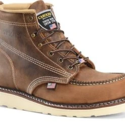 Carolina Boots: Men’s CA7011 Old Town Folklore AMP USA 6” Domestic Moc Toe Wedge Work Boot