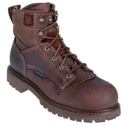 Carolina Boots: Men's Waterproof Brown CA7028 EH Work Boots -doublehboots shop ca7528 carolinap 01 1 1