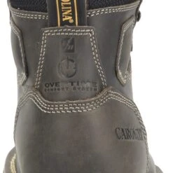 Carolina Boots: Men's CA7532 Grey 6” PitStop Waterproof Comp Toe Work Boots -doublehboots shop ca7532 500xauto heel