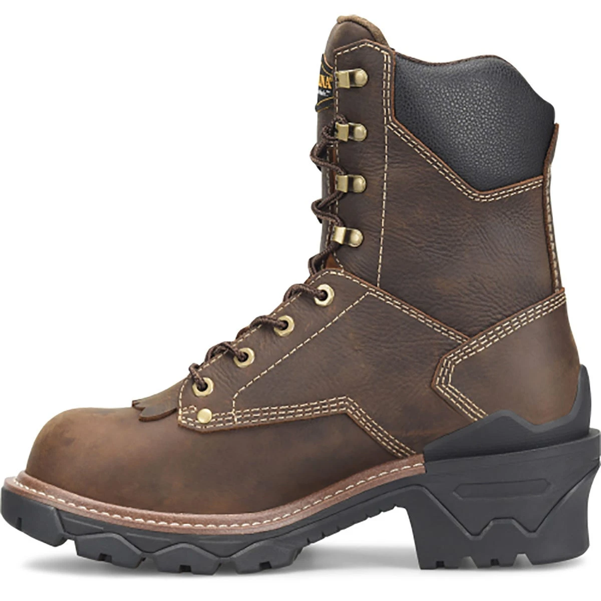 Carolina Boots: Men's CA7837 Brown Composite Toe 8" Capacity Cardinal Waterproof Logger Work Boot 4 Carolina Boots: Men's CA7837 Brown Composite Toe 8" Capacity Cardinal Waterproof Logger Work Boot - Image 2