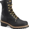 Carolina Boots: Men's CA825 Black 8" Elm Logger Boot -doublehboots shop ca825 500xauto