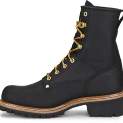 Carolina Boots: Men's CA825 Black 8" Elm Logger Boot 11 Carolina Boots: Men's CA825 Black 8" Elm Logger Boot -doublehboots shop ca825 500xauto instep
