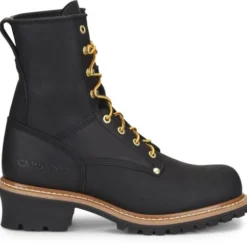 Carolina Boots: Men's CA825 Black 8" Elm Logger Boot 10 Carolina Boots: Men's CA825 Black 8" Elm Logger Boot -doublehboots shop ca825 500xauto profile