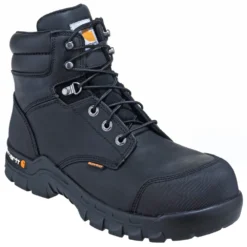 Carhartt Boots: Men's CMF6371 Black 6-Inch Waterproof Composite Toe Rugged Flex EH Boots -doublehboots shop carhartt cmf 6371 p 01
