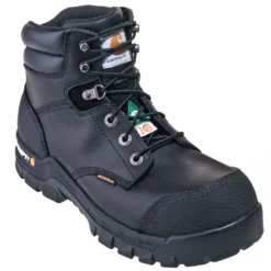 Carhartt Boots: Men's CMR6971 Black Waterproof Puncture-Resistant Composite Toe Boots -doublehboots shop carhartt cmr6971 p 01
