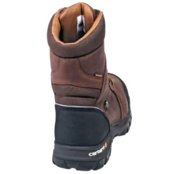 Carhartt Boots: Men's CMF8720 Brown Met Guard Waterproof 8-Inch Work Boots -doublehboots shop carhartt cwf8720 b 01