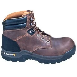 Carhartt Boots: Men's Brown CMF6066 Slip Resistant Leather Work Flex EH Boots -doublehboots shop carhartt footwear cmf6366 o 01 1