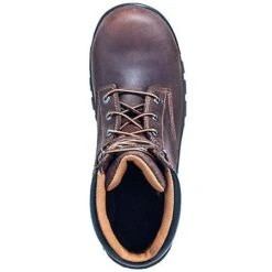 Carhartt Boots: Men's Brown CMF6066 Slip Resistant Leather Work Flex EH Boots -doublehboots shop carhartt footwear cmf6366 t 01 1