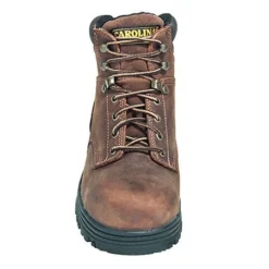 Carolina Boots: Men's Brown CA3526 Steel Toe Waterproof Slip-Resistant EH Boots -doublehboots shop carolina ca3526 f 01