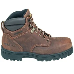Carolina Boots: Men's Brown CA3526 Steel Toe Waterproof Slip-Resistant EH Boots -doublehboots shop carolina ca3526 o 01